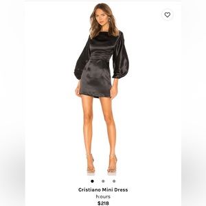 H:ours Christiano Mini Dress Black Small S